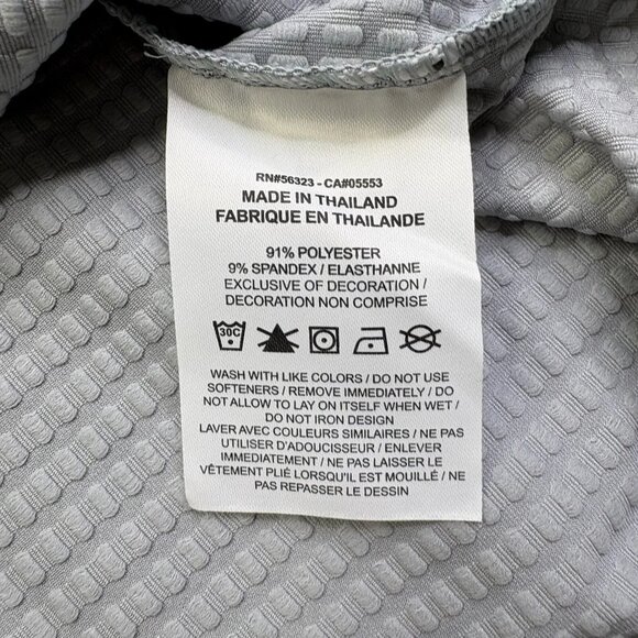 Nike Dri-FIT Mens Light Gray 1/2-Zip Pullover Mock Neck Comfy Sweatshirt Size L - Picture 8 of 11